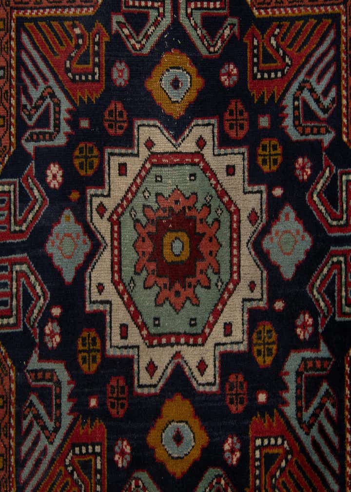 7' 9 x 9' 11 Hand Knotted Kazak Wool Rug