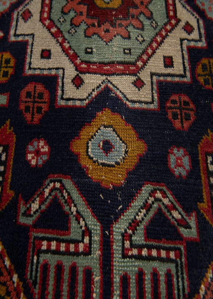7' 9 x 9' 11 Hand Knotted Kazak Wool Rug