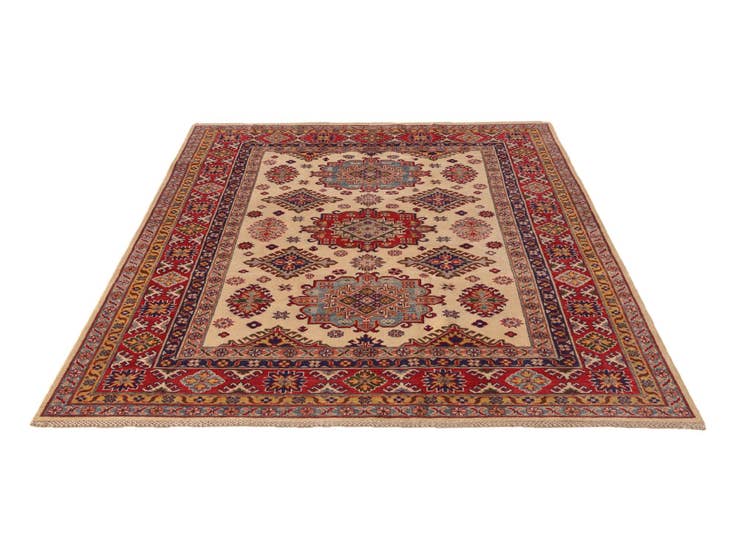 Detail image of 6' 1 x 9' Hand Knotted Kazak Rug
