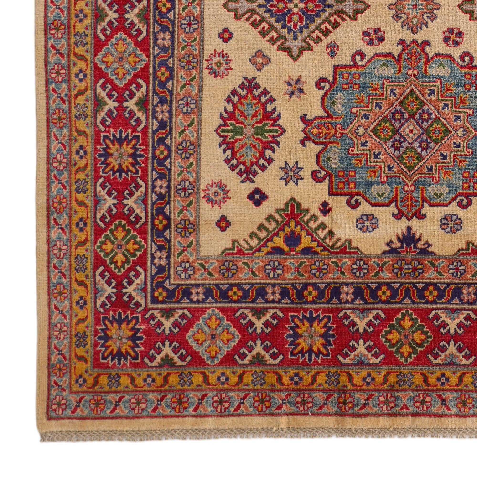 6' 1 x 9' Hand Knotted Kazak Rug