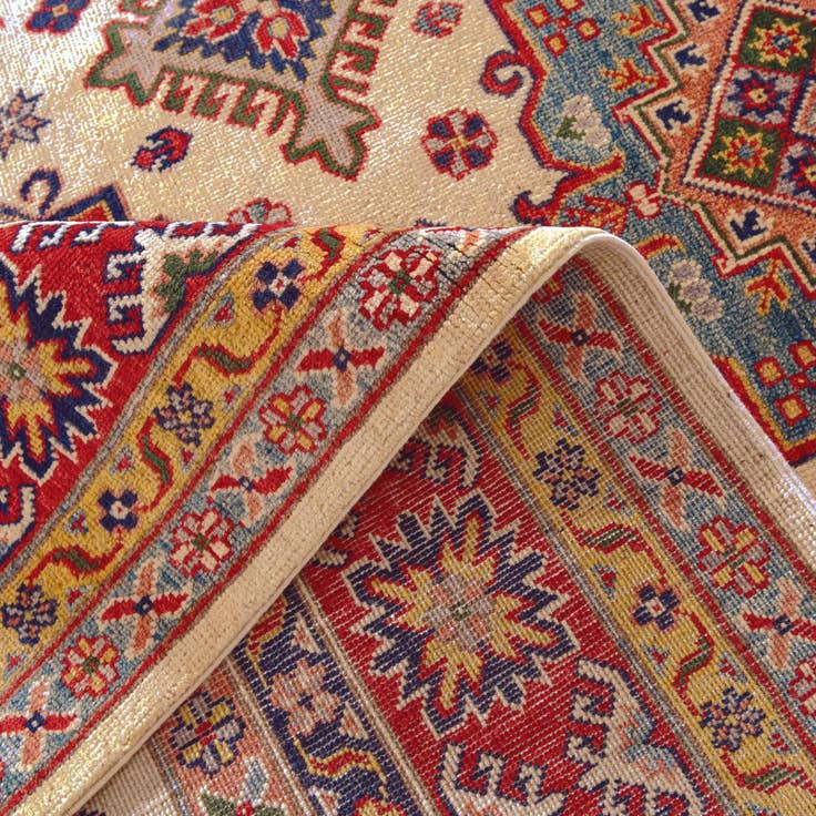 Detail image of 6' 1 x 9' Hand Knotted Kazak Rug