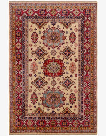 6' 1 x 9' Hand Knotted Kazak Rug