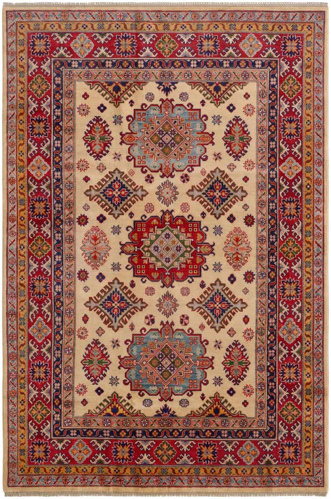 6' 1 x 9' Hand Knotted Kazak Rug