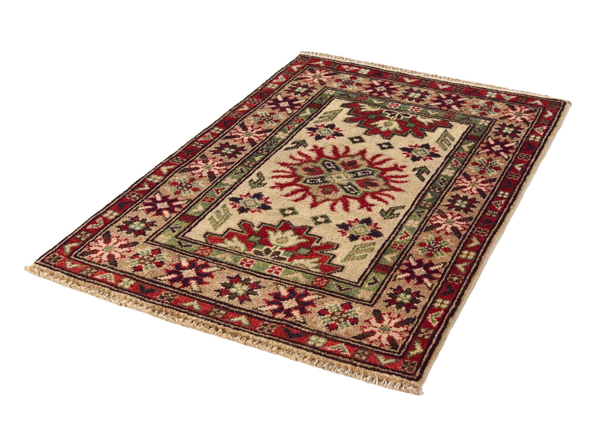 2' x 3' Hand Knotted Kazak Rug