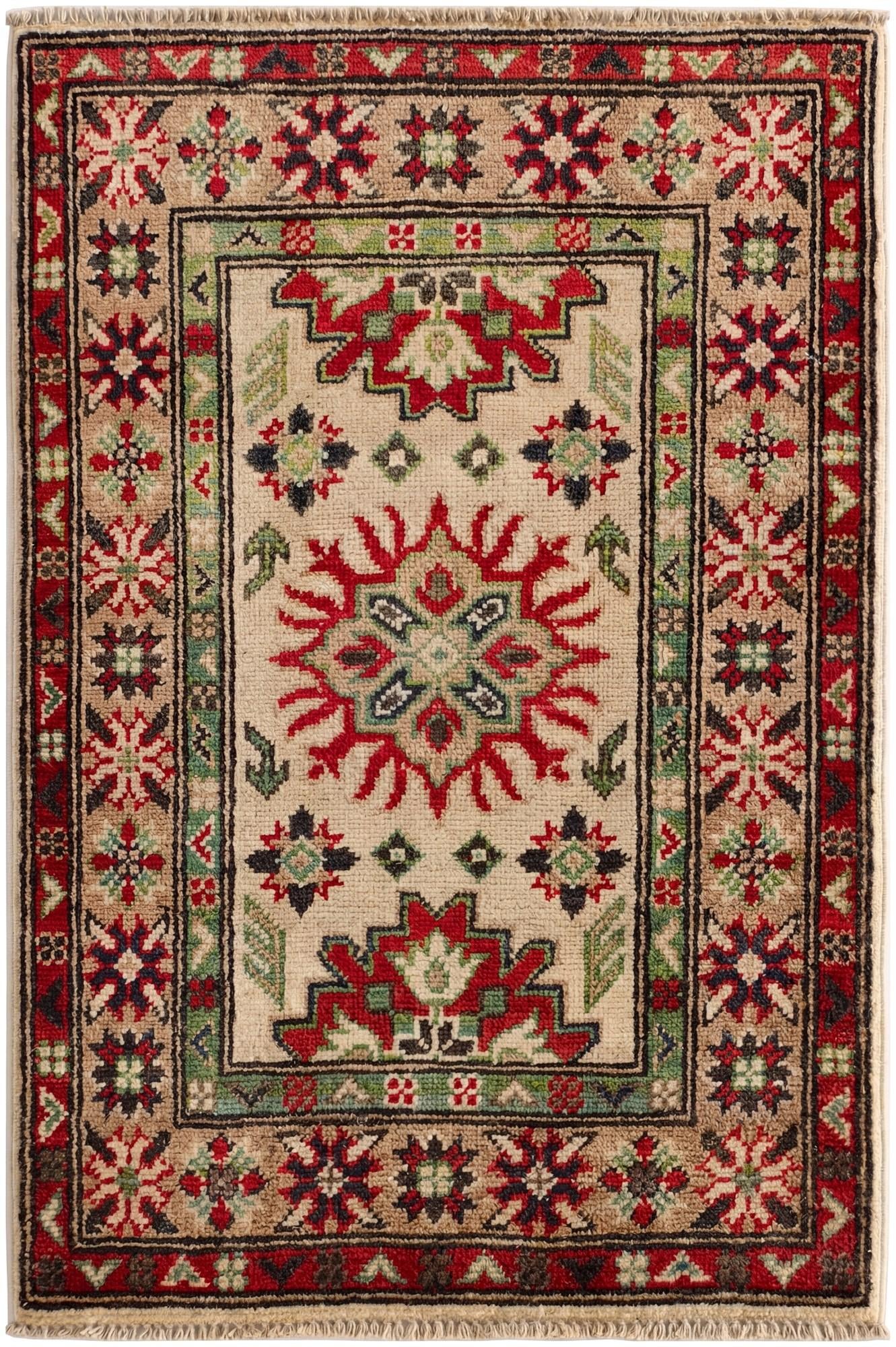 2' x 3' Hand Knotted Kazak Rug