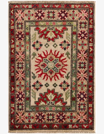 2' x 3' Hand Knotted Kazak Rug
