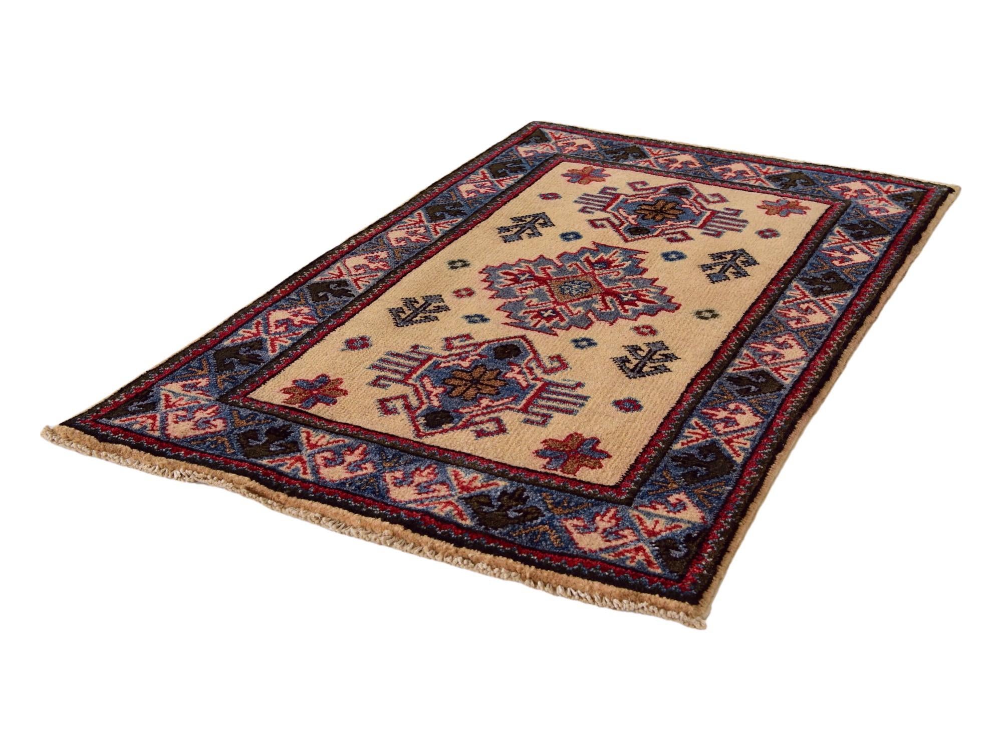 2' x 3' 2 Hand Knotted Kazak Rug