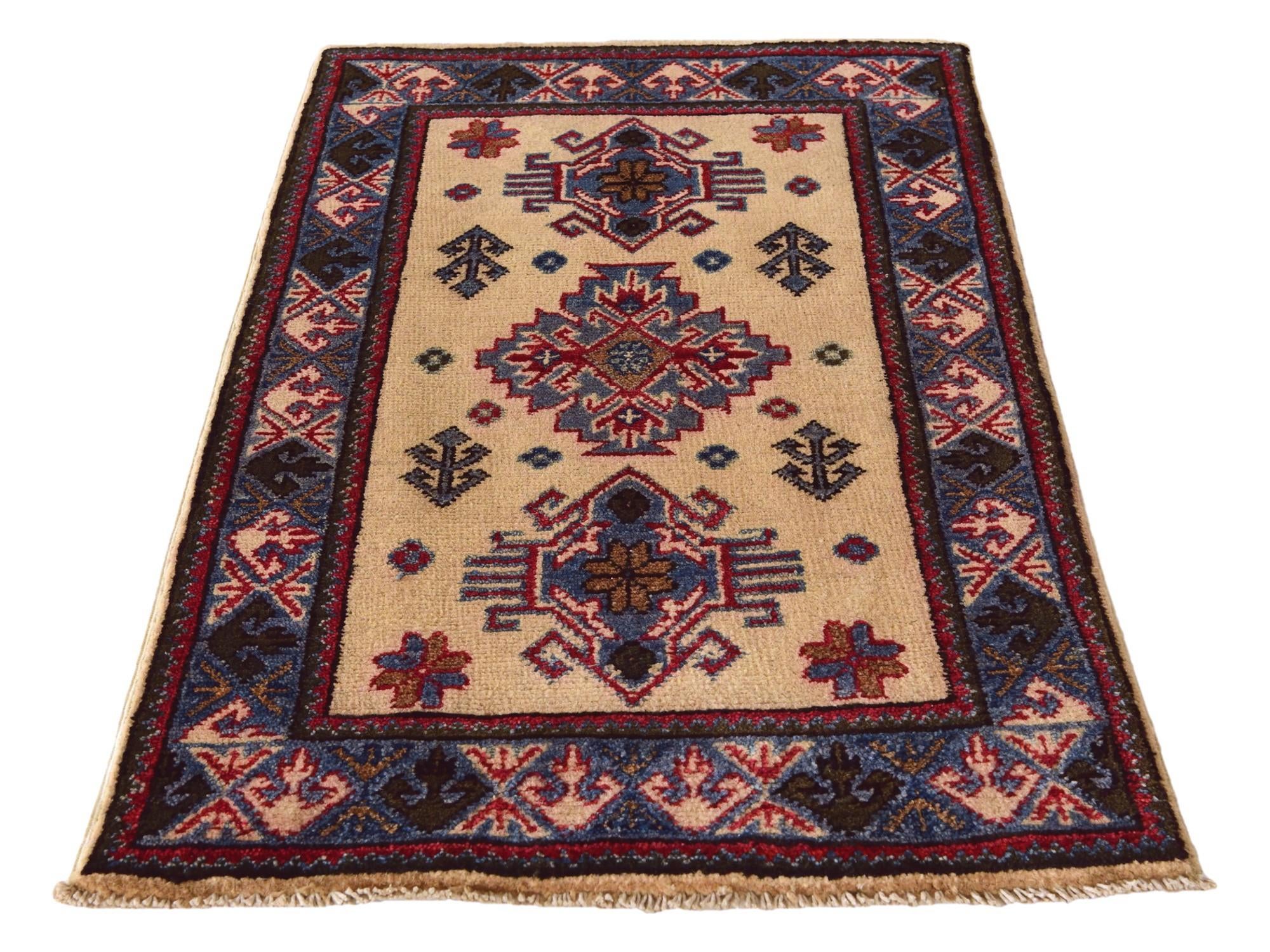 2' x 3' 2 Hand Knotted Kazak Rug