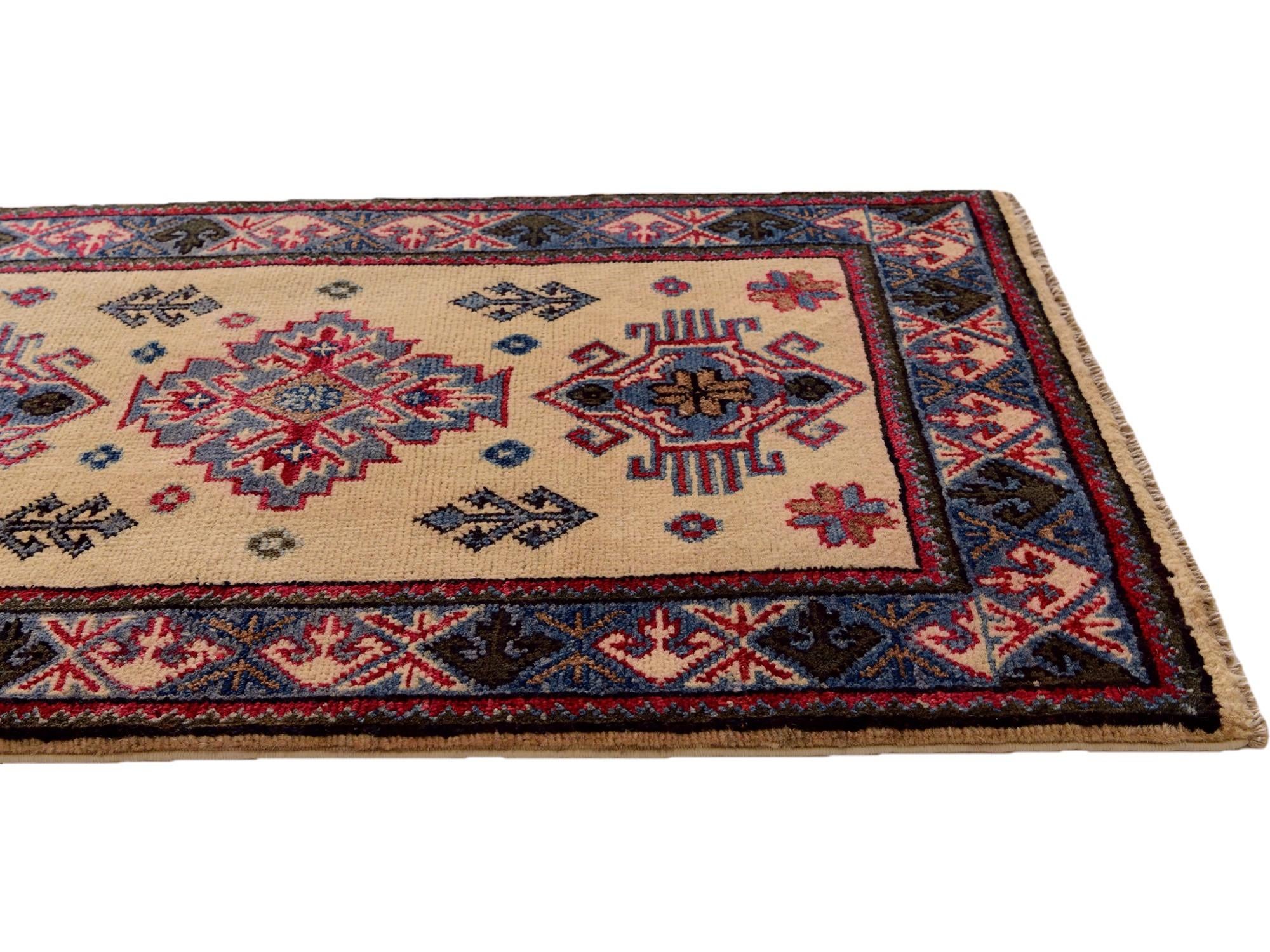 2' x 3' 2 Hand Knotted Kazak Rug