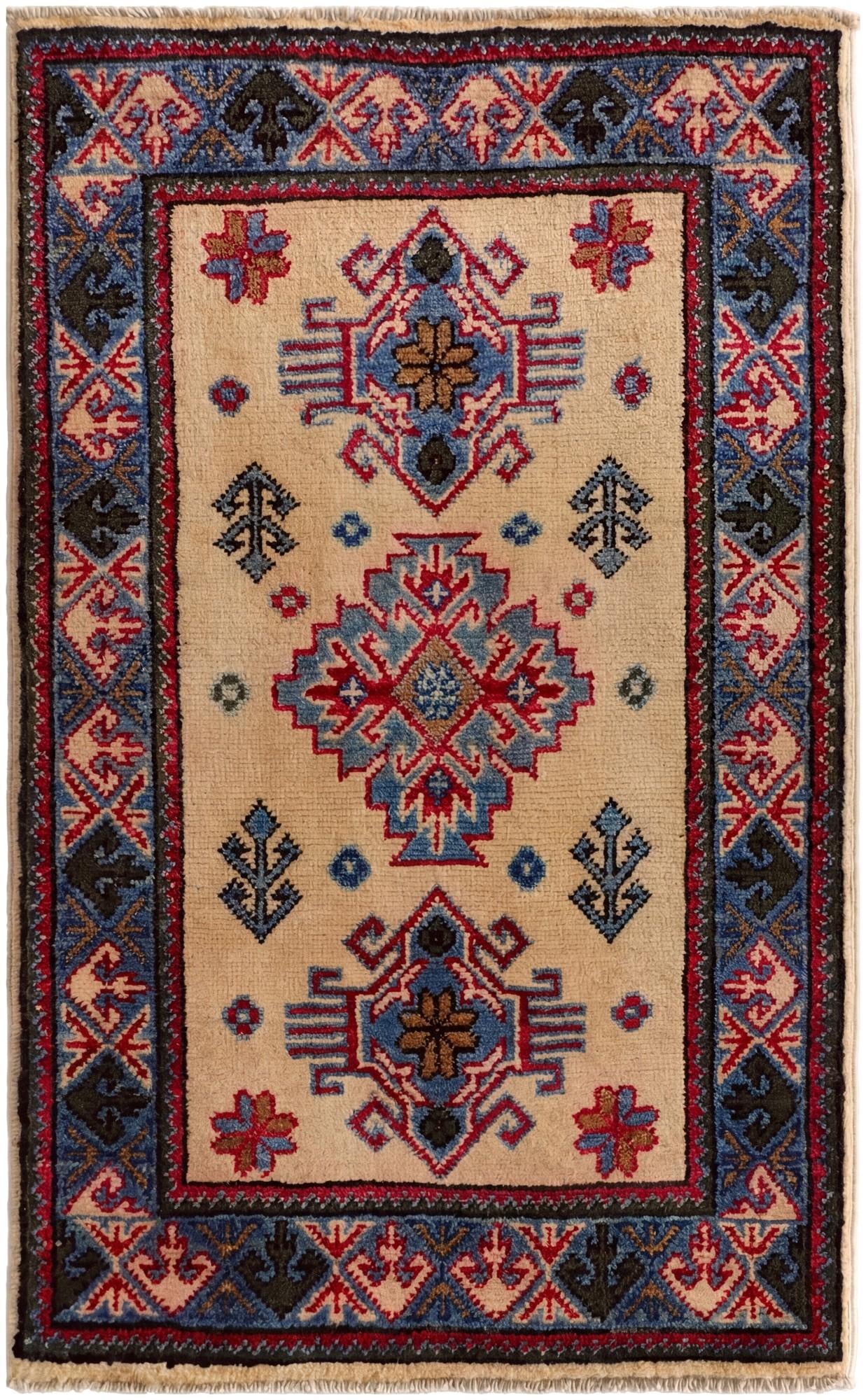 2' x 3' 2 Hand Knotted Kazak Rug