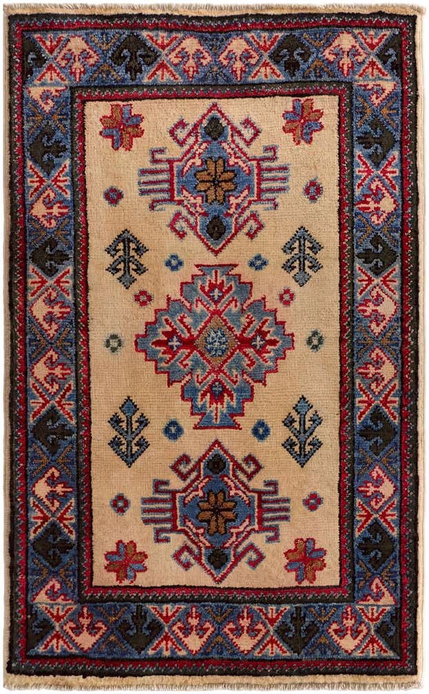 2' x 3' 2 Hand Knotted Kazak Rug