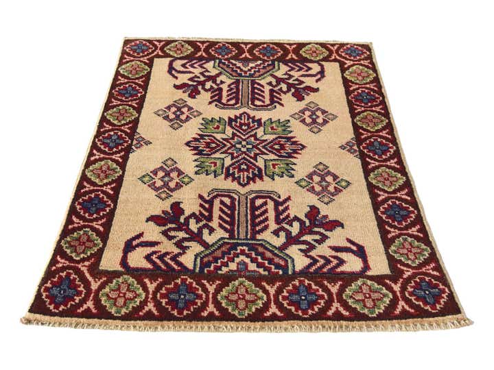 2' x 2' 10 Hand Knotted Kazak Rug
