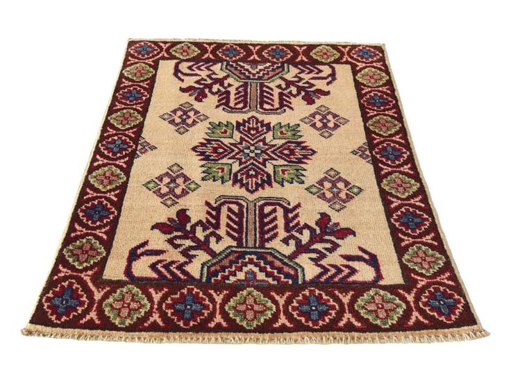 Detail image of 2' x 2' 10 Hand Knotted Kazak Rug