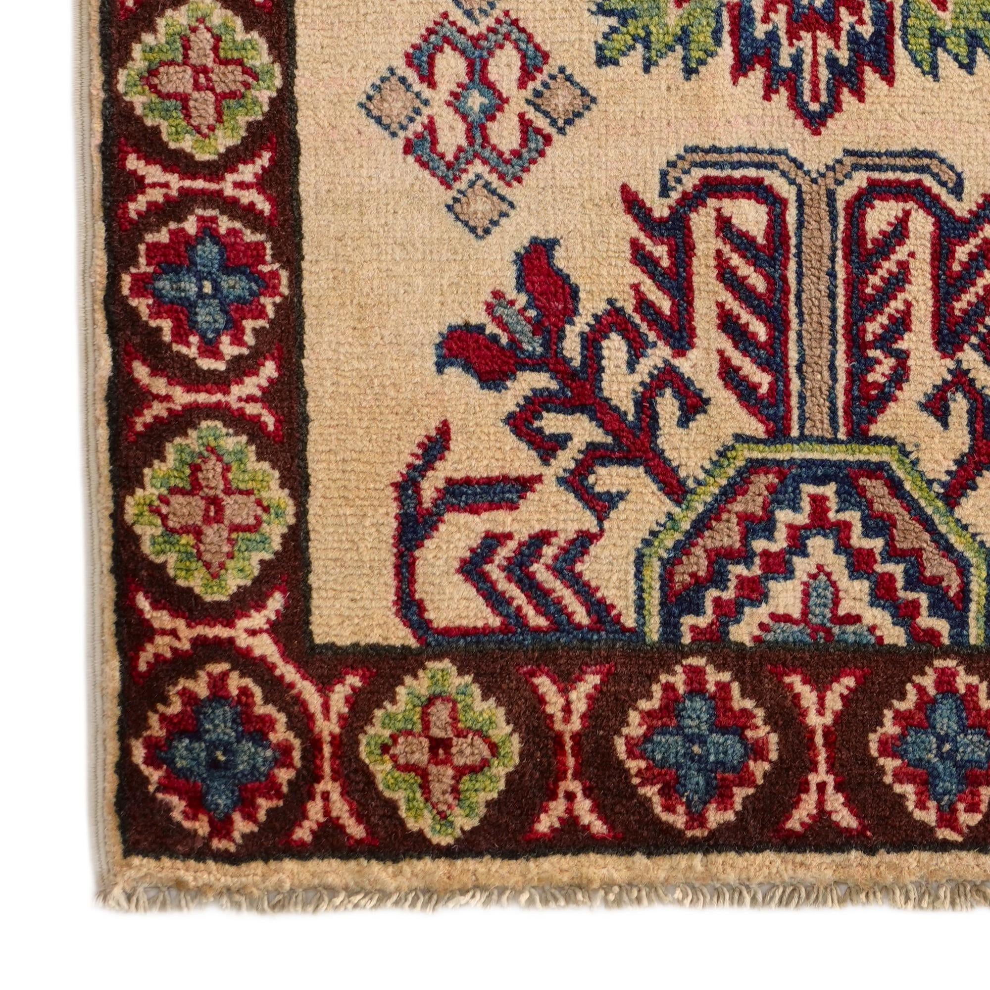 2' x 2' 10 Hand Knotted Kazak Rug