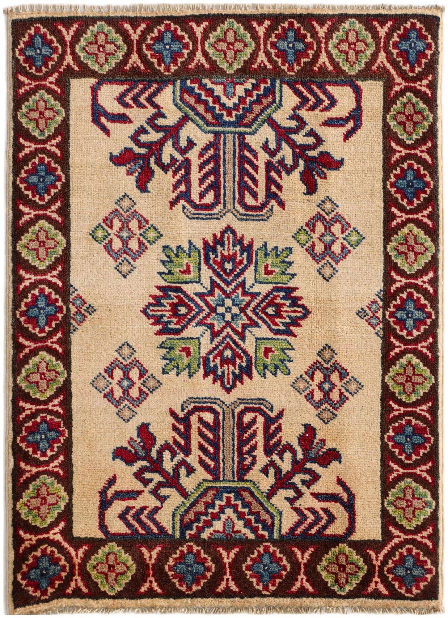 2' x 2' 10 Hand Knotted Kazak Rug
