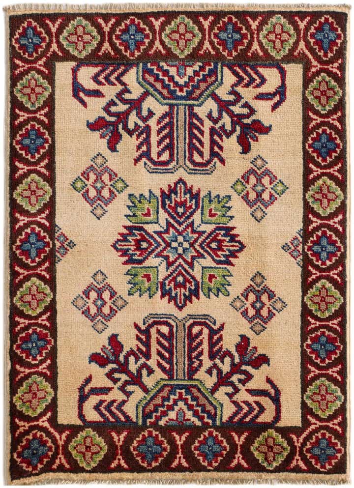 2' x 2' 10 Hand Knotted Kazak Rug