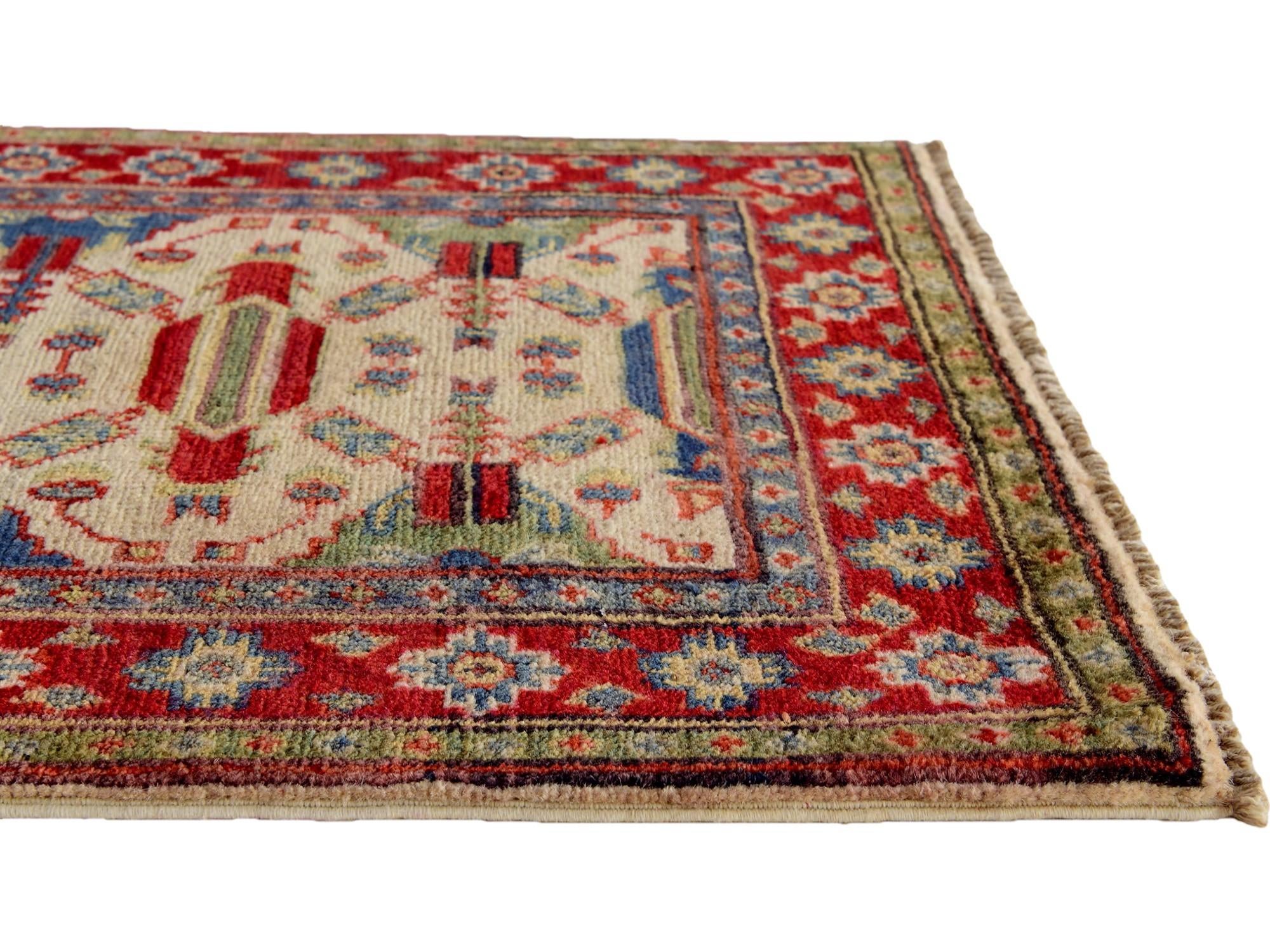 2' x 3' Hand Knotted Kazak Rug