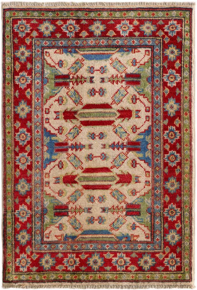 2' x 3' Hand Knotted Kazak Rug