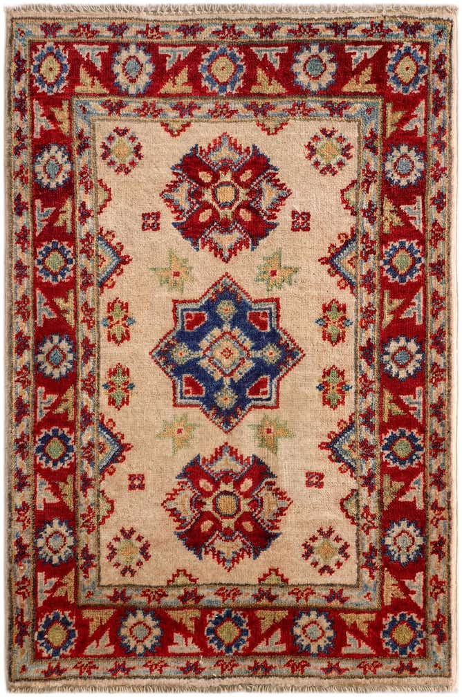 2' x 3' 1 Hand Knotted Kazak Rug