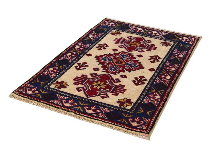 Detail image of 2' x 3' 1 Hand Knotted Kazak Rug