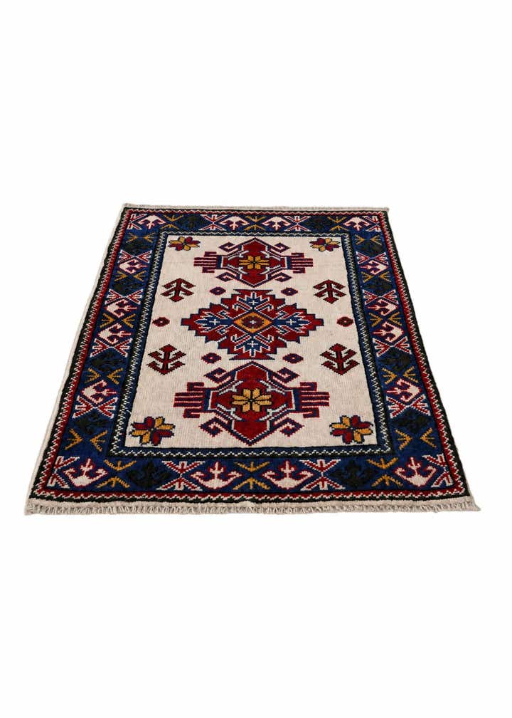 2' x 3' 1 Hand Knotted Kazak Rug