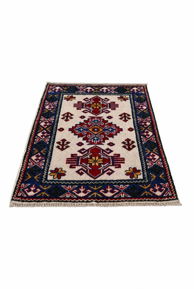 Detail image of 2' x 3' 1 Hand Knotted Kazak Rug