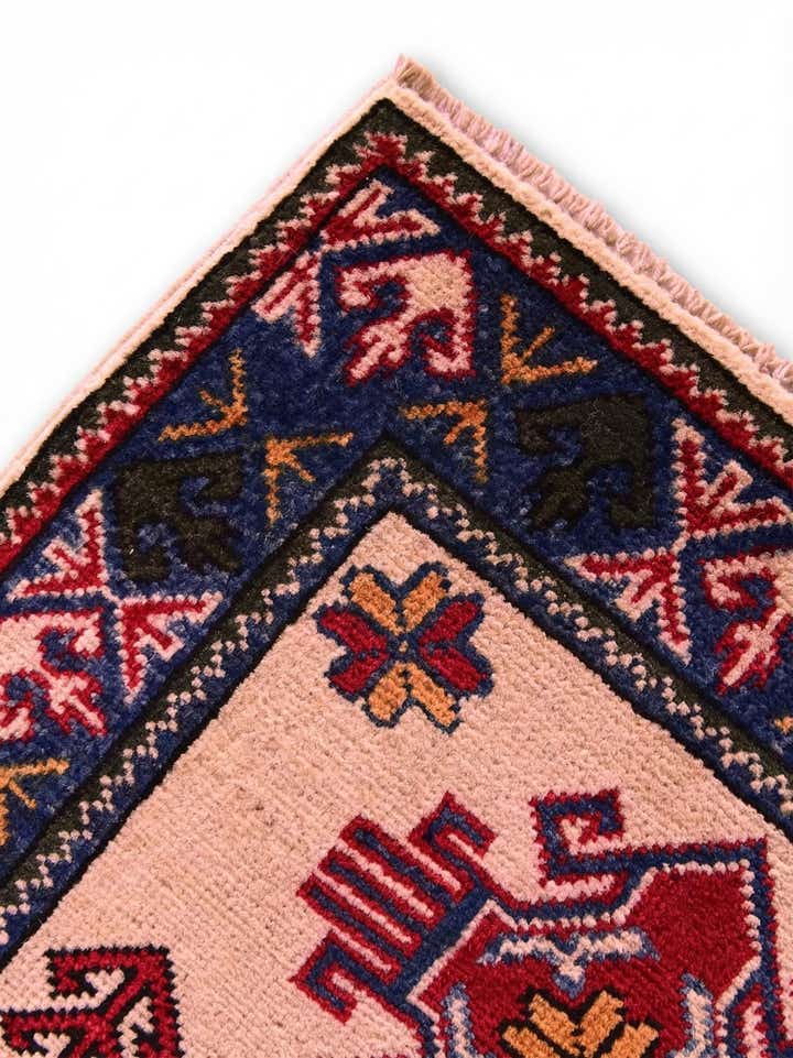 2' x 3' 1 Hand Knotted Kazak Rug