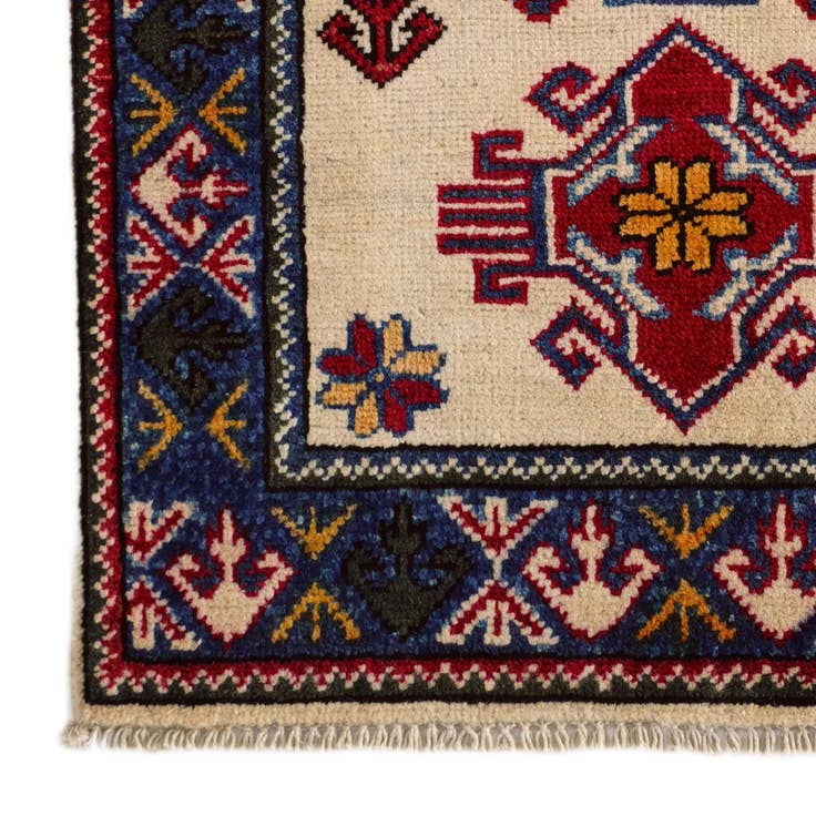 Detail image of 2' x 3' 1 Hand Knotted Kazak Rug