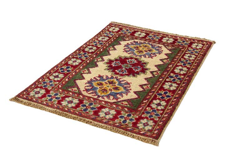 1' 11 x 2' 9 Hand Knotted Kazak Rug
