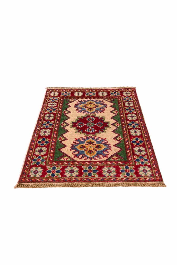 1' 11 x 2' 9 Hand Knotted Kazak Rug