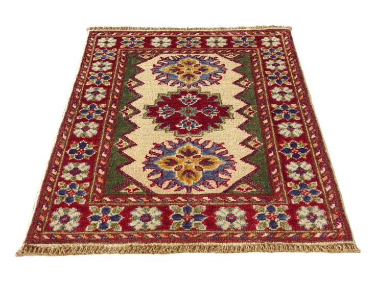 Detail image of 1' 11 x 2' 9 Hand Knotted Kazak Rug