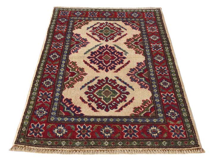 2' x 3' 1 Hand Knotted Kazak Rug