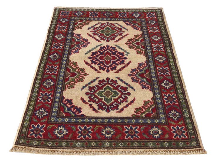 Detail image of 2' x 3' 1 Hand Knotted Kazak Rug