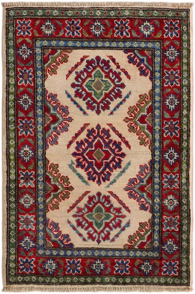 2' x 3' 1 Hand Knotted Kazak Rug