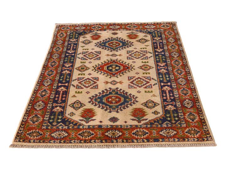 2' 9 x 4' Hand Knotted Kazak Rug