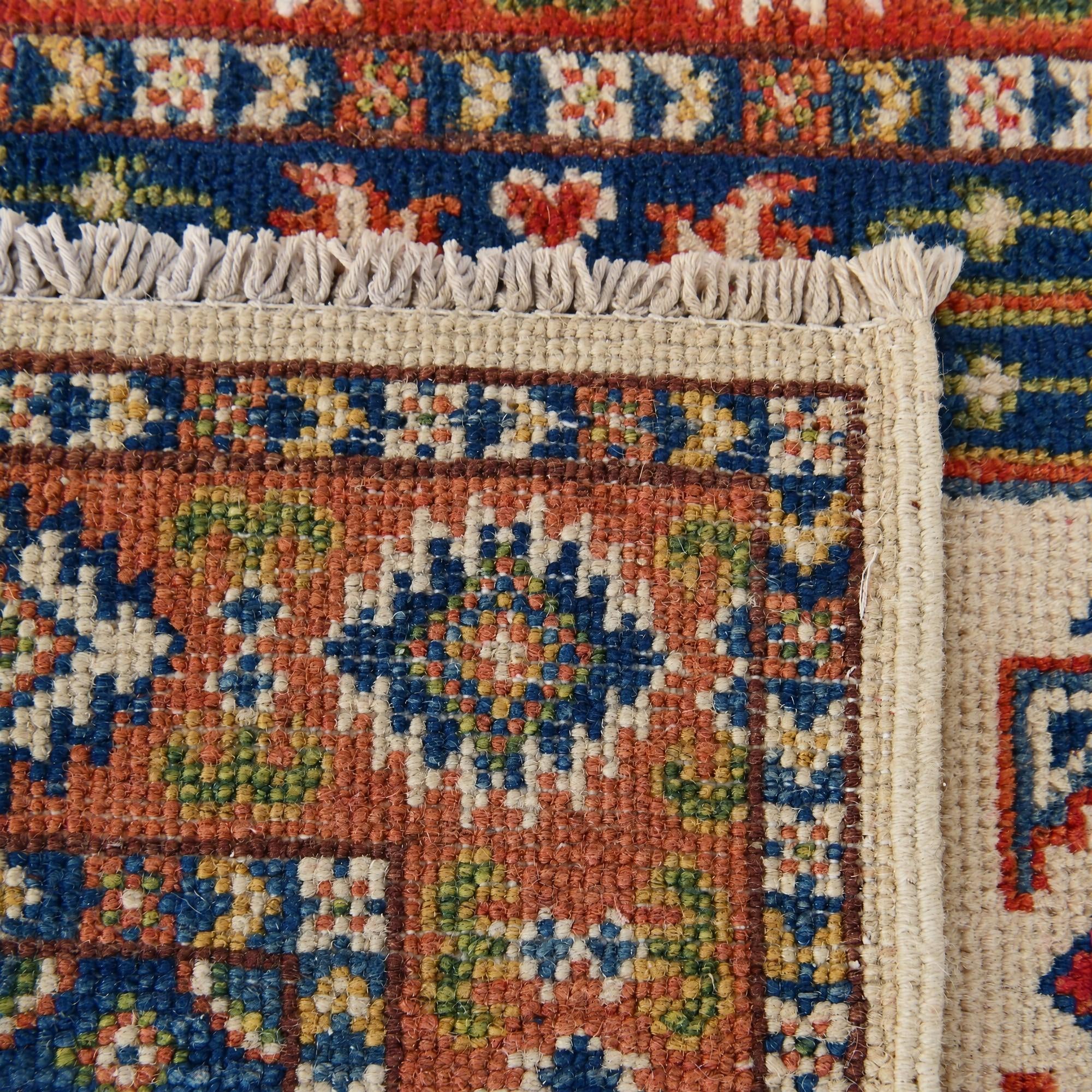 85cm x 120cm Hand Knotted Kazak Rug
