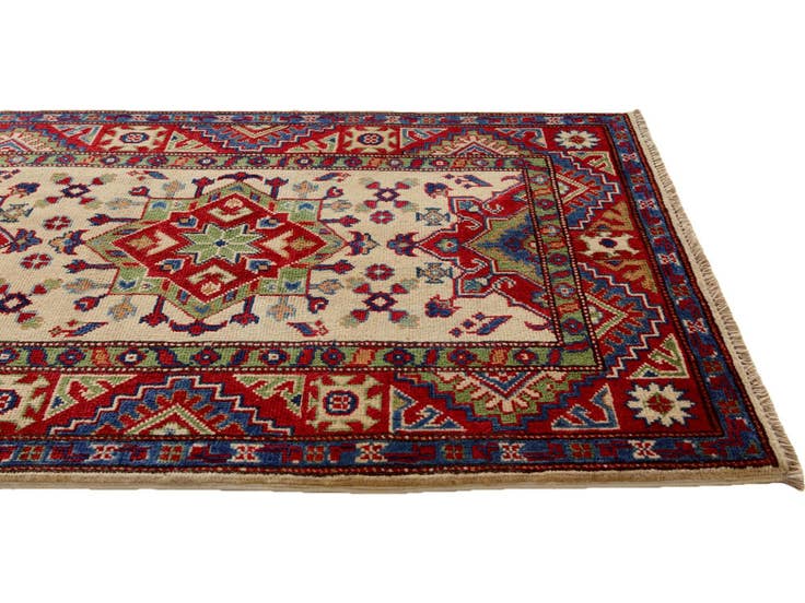 Detail image of 2' 8 x 4' 1 Hand Knotted Kazak Rug