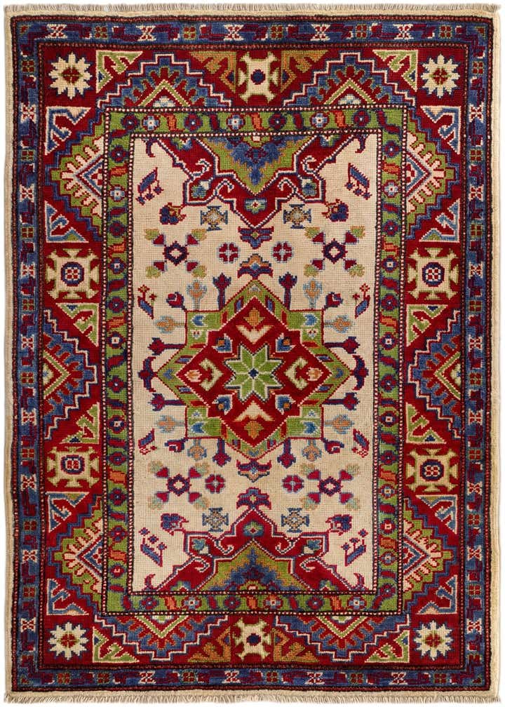 2' 8 x 4' 1 Hand Knotted Kazak Rug