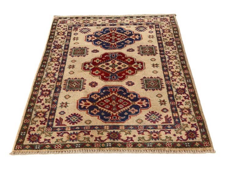 Detail image of 2' 8 x 4' Hand Knotted Kazak Rug