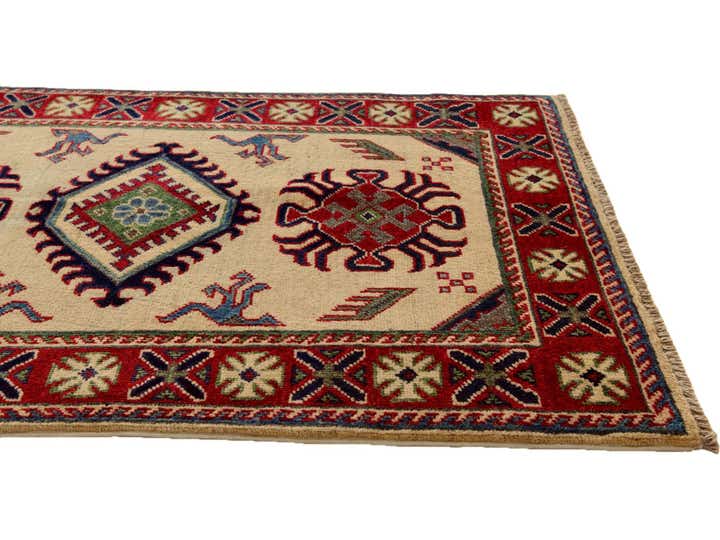 2' 7 x 4' Hand Knotted Kazak Rug