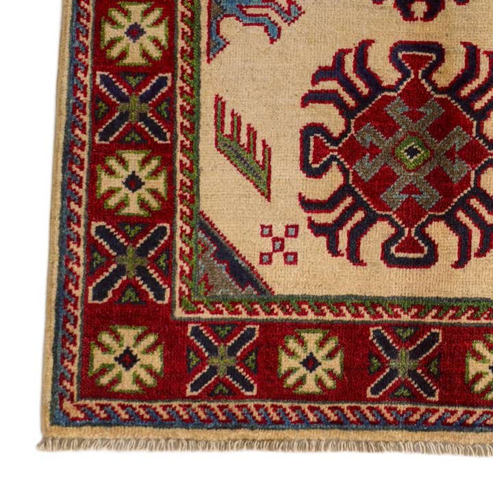 2' 7 x 4' Hand Knotted Kazak Rug