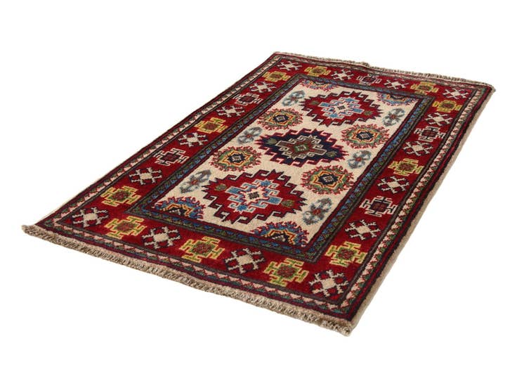 Detail image of 2' x 3' 4 Hand Knotted Kazak Rug
