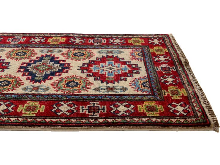 Detail image of 2' x 3' 4 Hand Knotted Kazak Rug
