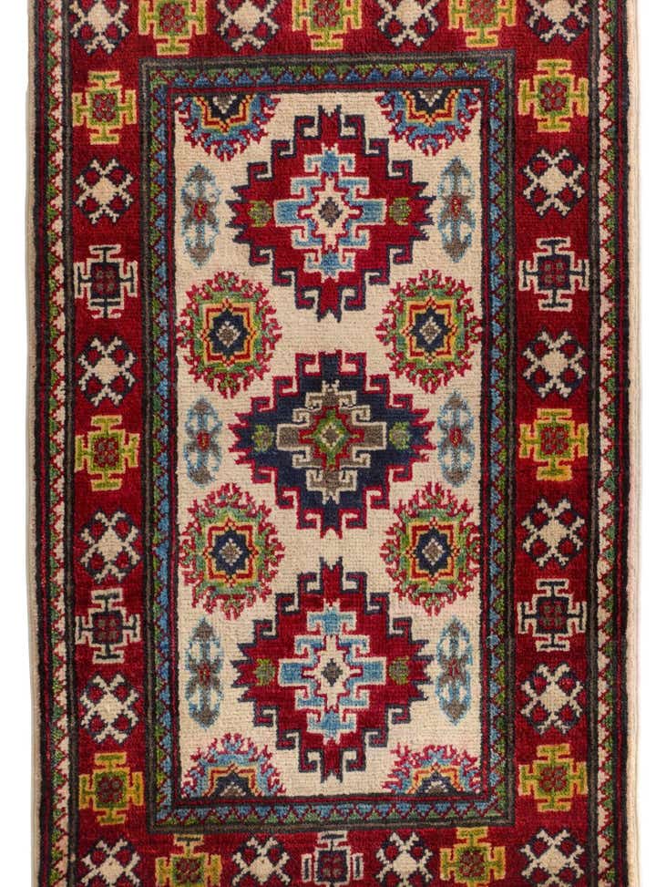 2' x 3' 4 Hand Knotted Kazak Rug