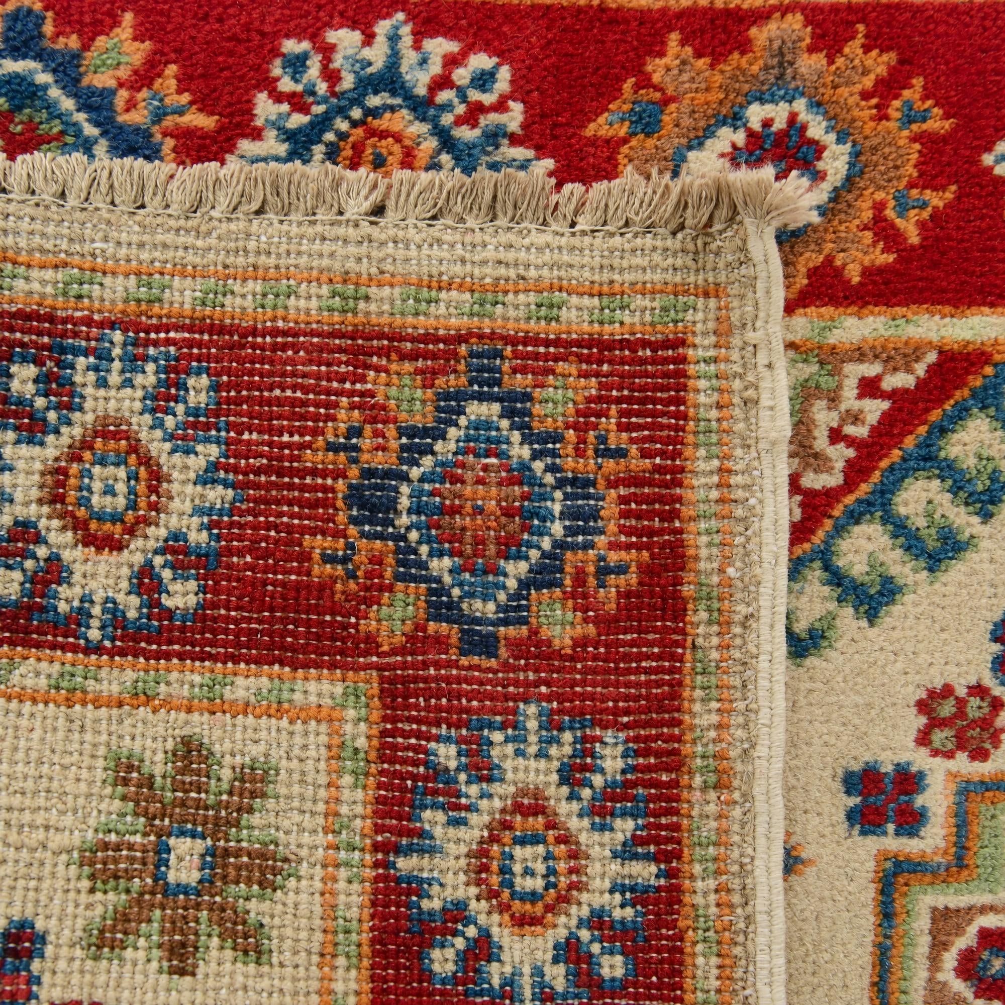60cm x 100cm Hand Knotted Kazak Rug