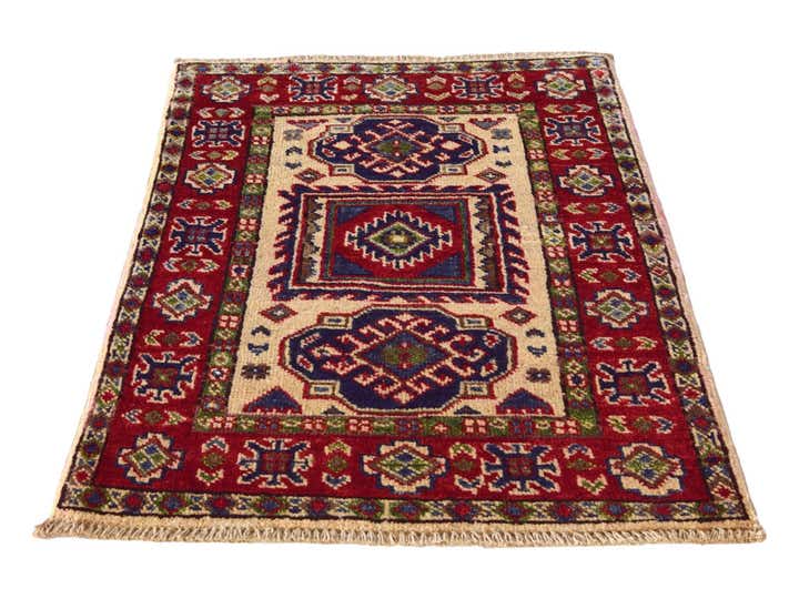 2' x 2' 9 Hand Knotted Kazak Rug
