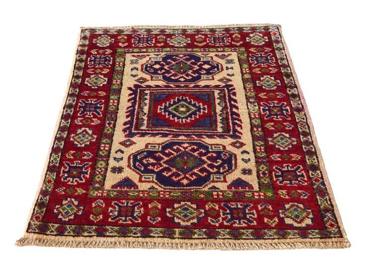 Detail image of 2' x 2' 9 Hand Knotted Kazak Rug