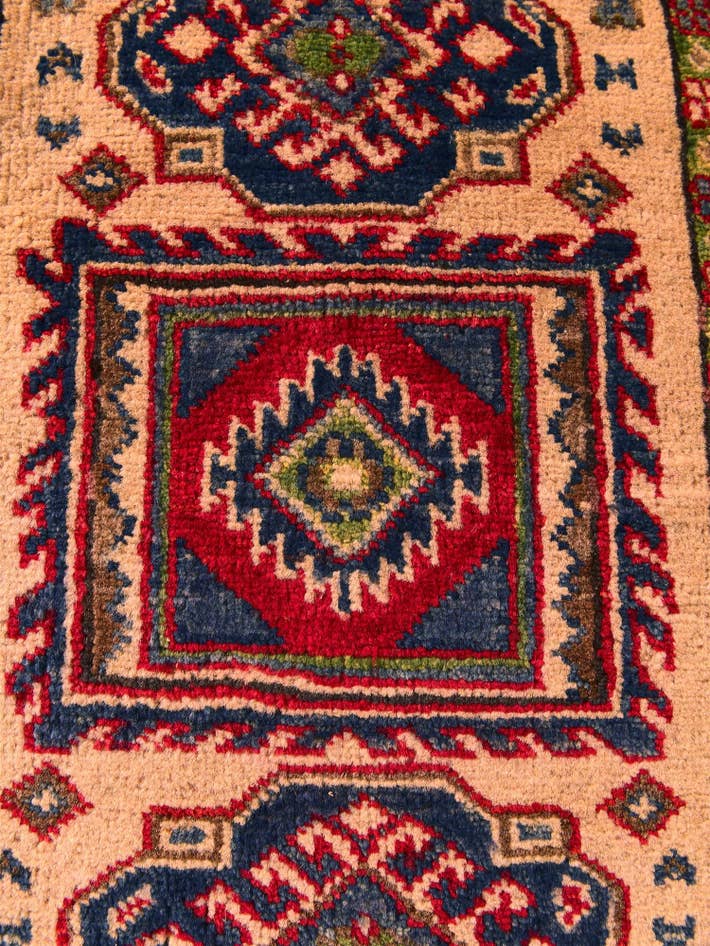 Detail image of 2' x 2' 9 Hand Knotted Kazak Rug
