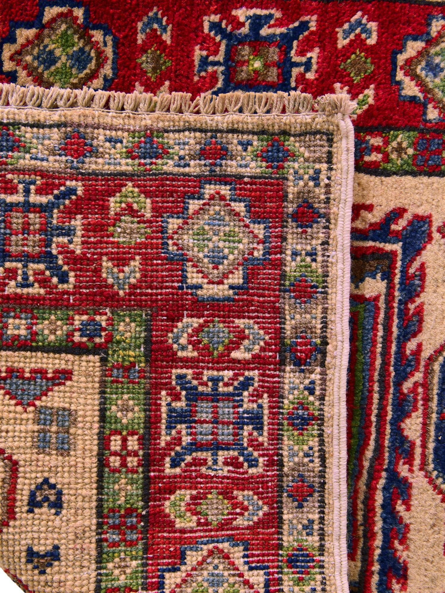 Detail image 12 of 12: 2' x 2' 9 Hand Knotted Kazak Rug