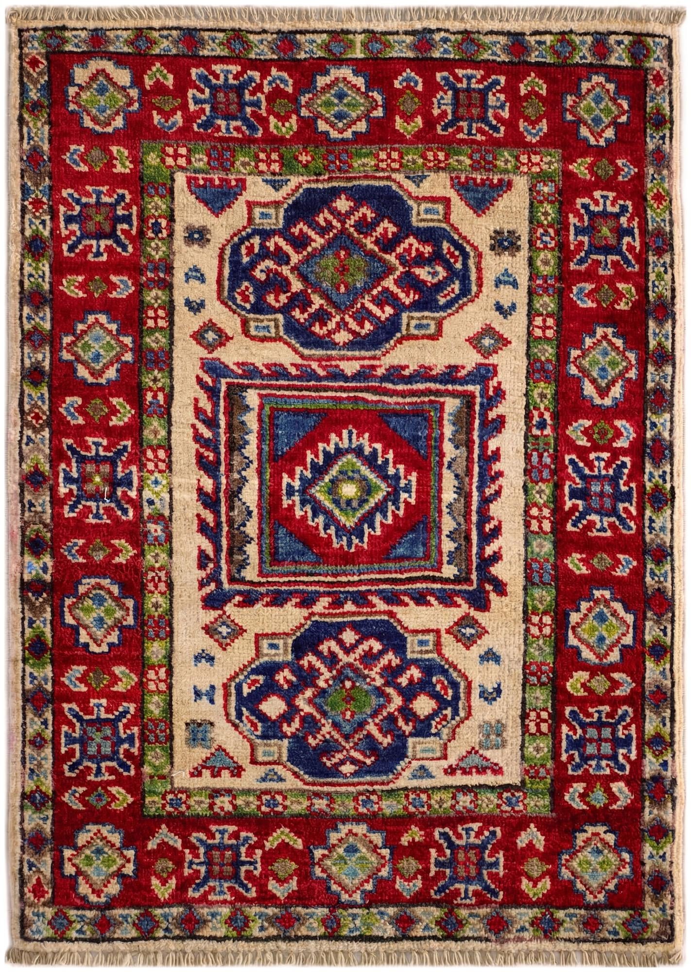 2' x 2' 9 Hand Knotted Kazak Rug